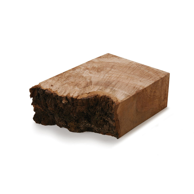 Big Leaf Maple Burl Wood Turning Stock - Thickness:2-1/2" - Width:6" - Length:6"
